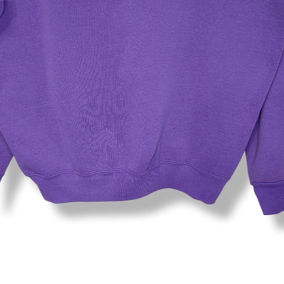 Vintage Womens Sz. L Purple Mickey Mouse Crew Neck Sweater With Embroidered Logo - Picture 5 of 9